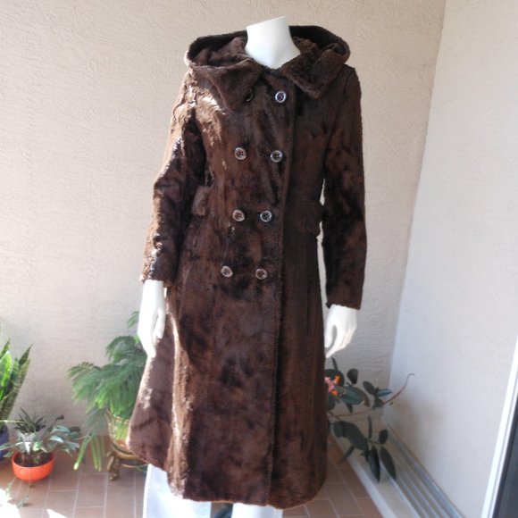 💕VINTAGE DEBBI ROBERT Ltd. Hooded Coat - Picture 7 of 11